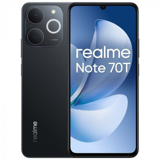 Smartphone Realme Note 70T 4GB 256GB 6.74' Negro Obsidiana