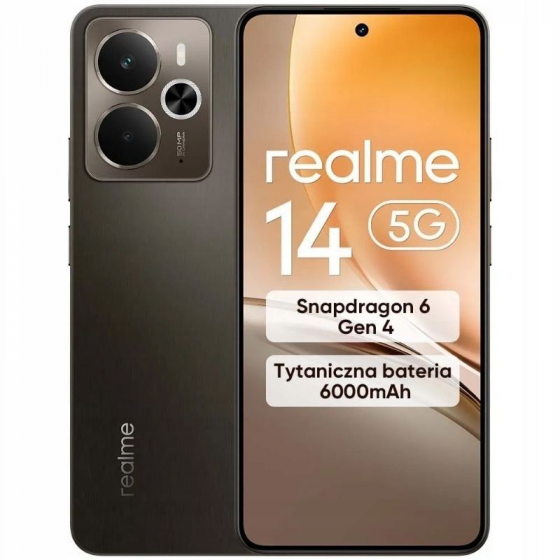Smartphone Realme 14 8GB 256GB 6.74' 5G Marrón Titanio