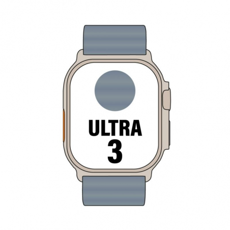 Apple Watch Ultra 3 GPS Cellular 49mm Caja de Titanio Natural Correa Ocean Azul Naútico