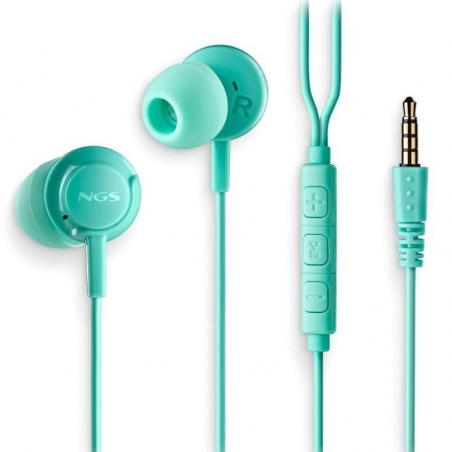 Auriculares Intrauditivos NGS Cross Drift con Micrófono Jack 3.5 Verdes