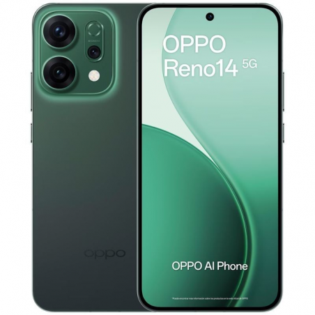 Smartphone Oppo Reno 14 12GB 512GB 6.59' 5G Verde