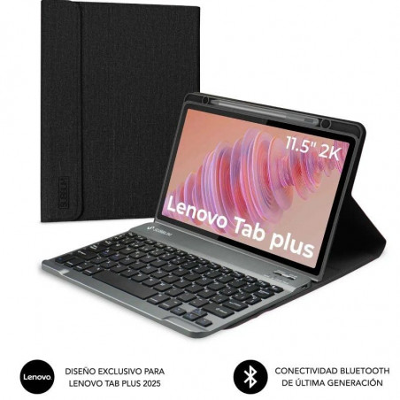 Funda con Teclado Subblim Keytab Pro BT Lenovo Tab 2025 11.5' Negra