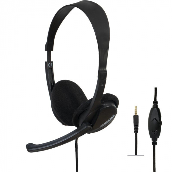 Auriculares Fonestar HOME-35 con Micrófono Jack 3.5 Negros