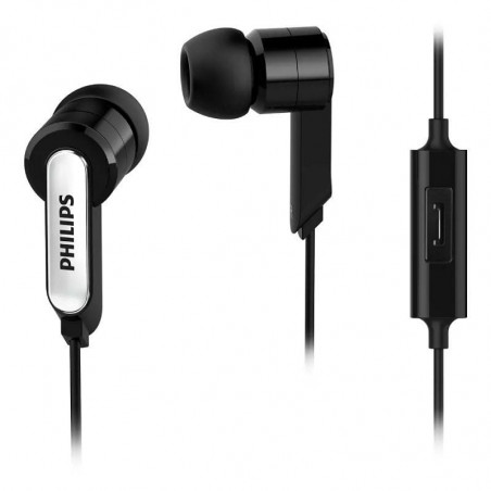 Auriculares Intrauditivos Philips SHE140510 con Micrófono Jack 3.5 Negros