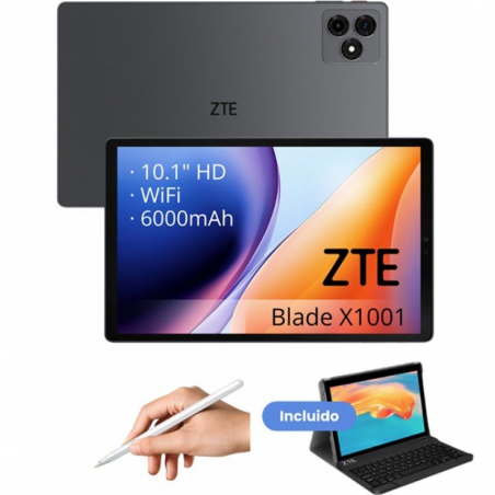 Tablet ZTE Tab Blade X1001W 10.1' 4GB 128GB Octacore Gris Incluye Teclado y Stylus Pen