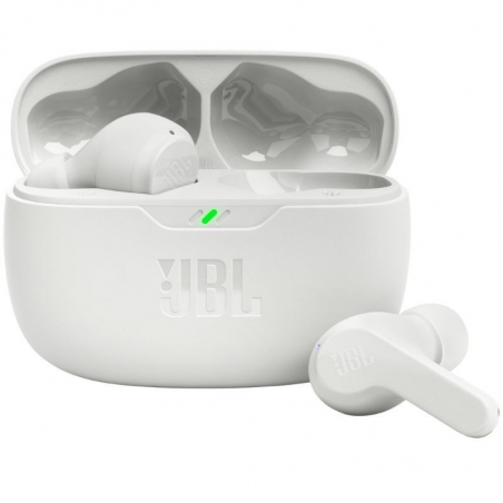 Auriculares Bluetooth JBL Wave Beam con estuche de carga Autonomía 8h Blanco