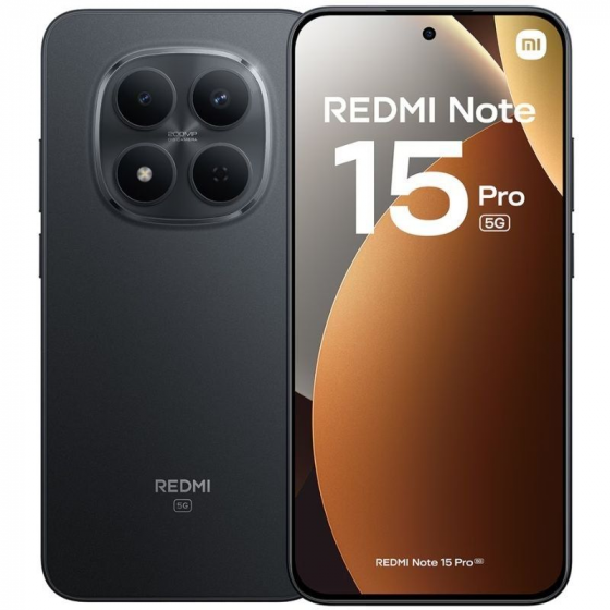 Smartphone Xiaomi Redmi Note 15 Pro 8GB 512GB 6.83' 5G Negro