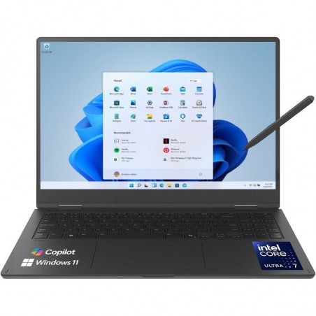 Portátil Convertible LG Gram Pro 2en1 16T90TP-K.AD88B Intel Core Ultra 7-255H 32GB 1TB SSD 16' Táctil Win11