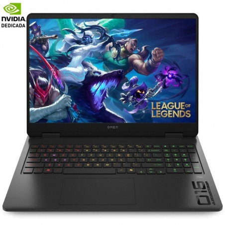 Portátil Gaming HP Omen 16-AN0011NS Intel Core Ultra 7-255H 32GB 1TB SSD GeForce RTX 5060 16' Sin Sistema Operativo