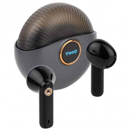 Auriculares Bluetooth TooQ Snail TQBWH-0060G con estuche de carga Autonomía 4h Grises y Negros
