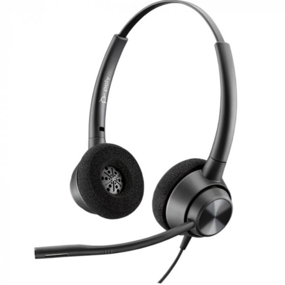 Auriculares Poly EncorePro 320 con Micrófono QD Negros
