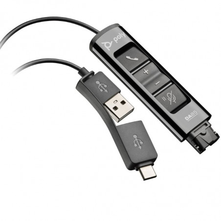 Adaptador QD USB Poly DA85 786C7AA QD Macho USB Macho - USB Tipo-C Macho