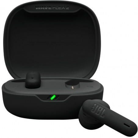 Auriculares Bluetooth JBL Wave Flex con estuche de carga Autonomía 10h Negros