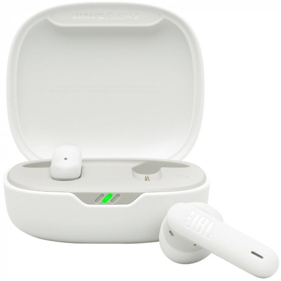 Auriculares Bluetooth JBL Wave Flex 2 con estuche de carga Autonomía 10h Blancos
