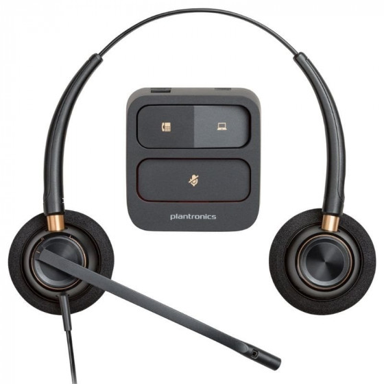 Auriculares Poly EncorePro 520 con Micrófono QD Negros