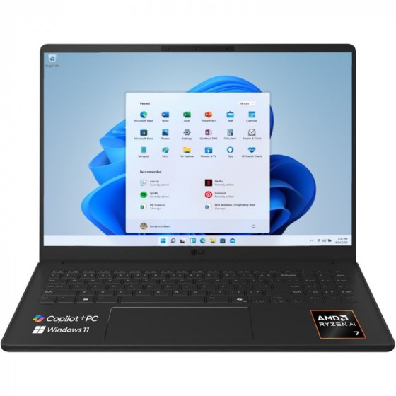 Portátil LG Gram 16U55U-G.AU75BN Ryzen AI 7 445 16GB 512GB SSD 16' Win11