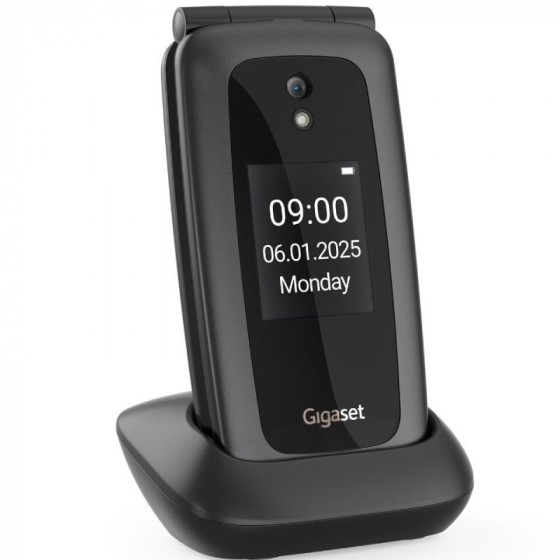 Teléfono Móvil Gigaset GL795 para Personas Mayores 4G Negro