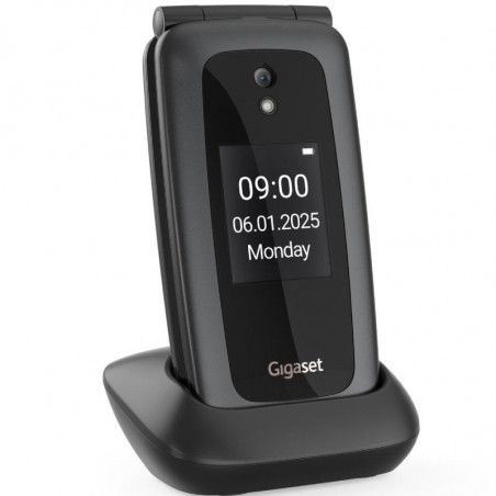 Teléfono Móvil Gigaset GL795 para Personas Mayores 4G Negro