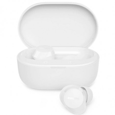 Auriculares Bluetooth Philips TAT1300WT con estuche de carga Autonomía 6h Blancos