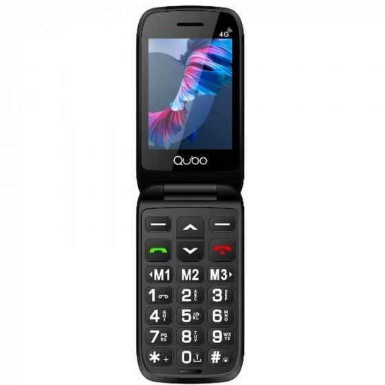 Teléfono Móvil Qubo P-221RD 4G para Personas Mayores Rojo
